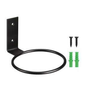 6 Inch Wall Plant Holder Ring Black Metal Flower Pot Holder Wall Mount Plant Han